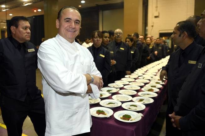 Jean-Georges Vongerichten serves food during the 22nd annual Keep Memory ...