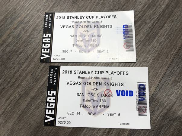 Tickets, Vegas Golden Knights
