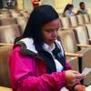 Mya Mack finds out that she didn’t win a lottery for a new 95-unit affordable housing development in San Francisco, Nov. 14, 2017. Mack, who works as a phlebotomist, has applied to every housing opportunity she could find and cited her daughter as reason why she hasn’t left San Francisco for somewhere cheaper to live. 