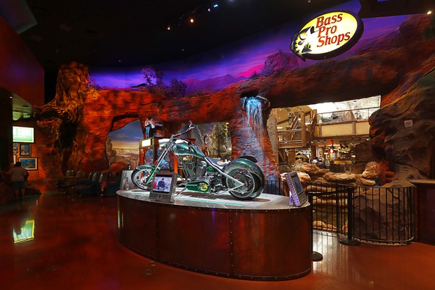 An interior view of the Silverton hotel-casino at the entrance to Bass Pro Shops Thursday, May 17, 2018.