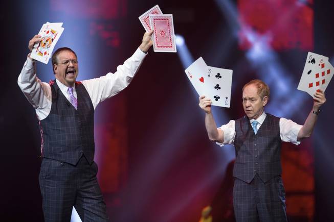 Penn & Teller, performing here at the Vegas Strong Benefit Concert in December, are constantly making changes to their show at the Rio.