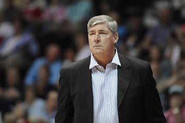 Bill Laimbeer leads the Las Vegas Aces in their home opener May 27.