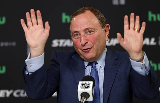 NHL Commissioner We Will Not Tolerate Abusive Behavior Las Vegas Sun 