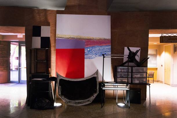 An installation view of Cory McMahon's exhibit 