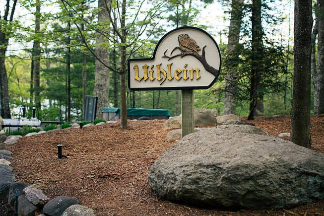 The sign for the summer home of Dick and Liz Uihlein, in Manitowish Waters, Wis., May 22, 2018. The Uihlein family, founders of the shipping supply giant Uline, have spent some $26 million this year alone, seeking to advance conservative causes anywhere they can. 