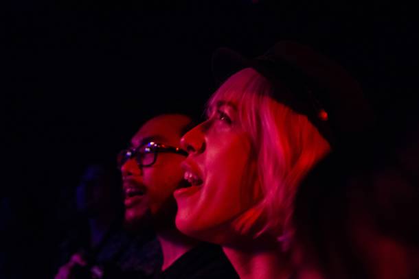 Fans sing along to Japanese Breakfast during their sold out performance at the Bunkhouse Saloon, Thursday, June 22, 2018.