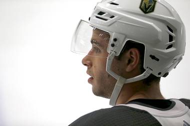 Gage Quinney works out during the Vegas Golden Knights’ Development Camp at City National Arena in Summerlin Wednesday, June 27, 2018.