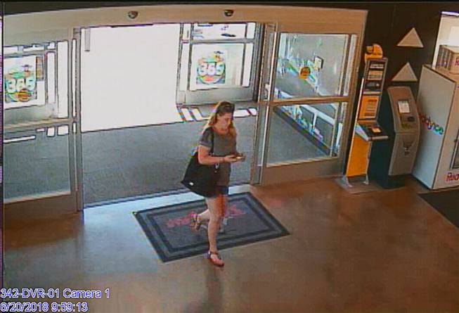 This woman is suspected of stealing a Metro Police officer's radar gun.