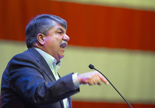 Richard Trumka, president of the AFL/CIO, speaks during a Nevada AFL/CIO Raising Wages Summit at the College of Southern Nevada, Cheyenne Campus, Tuesday, Jan 12, 2016. STEVE MARCUS