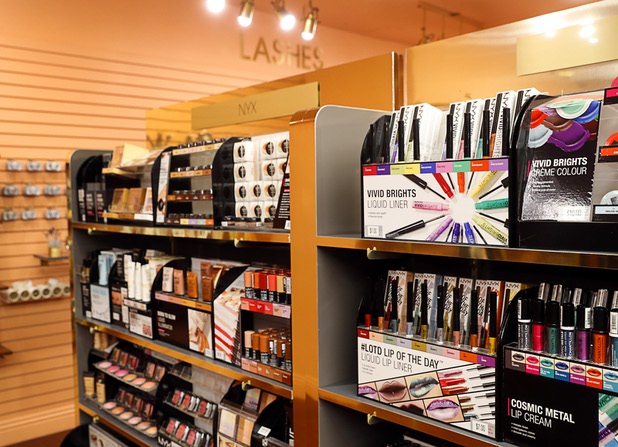 Makeup is displayed at L Makeup Institute, a makeup school and cosmetic store, at Tivoli Village, 440 S. Rampart Blvd., Thursday, July 12, 2018.