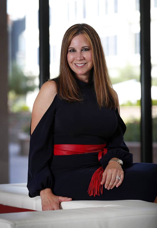 Holly Silvestri, a partner at the The Ferraro Group, Public Relations & Public Affairs company, poses Thursday July 12, 2018.