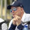 Dallas Cowboys owner Jerry Jones takes questions during the "state of the team" press conference at the start of the team's NFL training camp, Wednesday, July 25, 2018, in Oxnard, Calif.