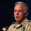 Sheriff Joe Lombardo speaks during a news conference at Metro Police headquarters Friday, Aug. 3, 2018. Metro released their final report on the Oct. 1 mass shooting.