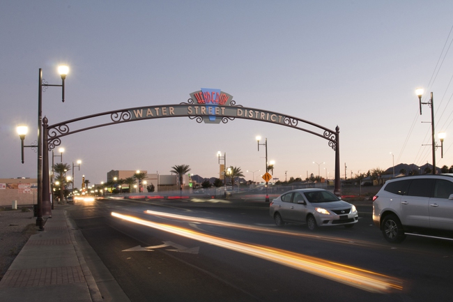 This rendering shows the archway monument which will welcome visitors to downtown Henderson. The project is scheduled to be completed in early 2019.
