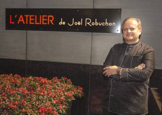 Chef Joel Robuchon presides over the 