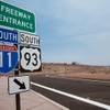 For now, Interstate 11 is a 15-mile divided highway from Henderson to near the Nevada-Arizona border, bypassing Boulder City, shown here in this 2018 file photo. But if supporters in Nevada and Arizona have their way, the road one day will move traffic from the Arizona-Mexico border to Reno and beyond, linking Las Vegas and Phoenix.