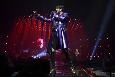 Adam Lambert performs with Queen on September 1, 2018, at Park MGM.