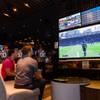 Two people play an Xbox video game at the Fan Cave section of The Book at The Linq, Wednesday, Sept. 5, 2018.