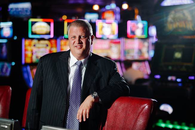 Derek Stevens, owner of the D, poses for a photo inside his casino, Monday, Aug. 27, 2018.