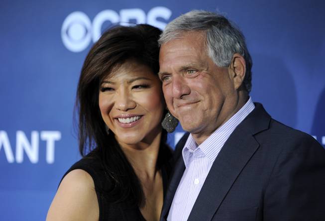 Les Moonves and Julie Chen