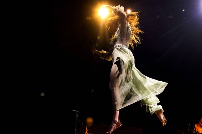 Florence + the Machine performs during the second day of the Life is Beautiful music festival in downtown Las Vegas, Saturday, Sept. 22, 2018.