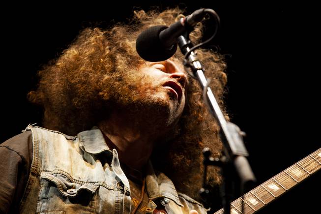 Wolfmother performs during the second day of the Life is Beautiful music festival in downtown Las Vegas, Saturday, Sept. 22, 2018.