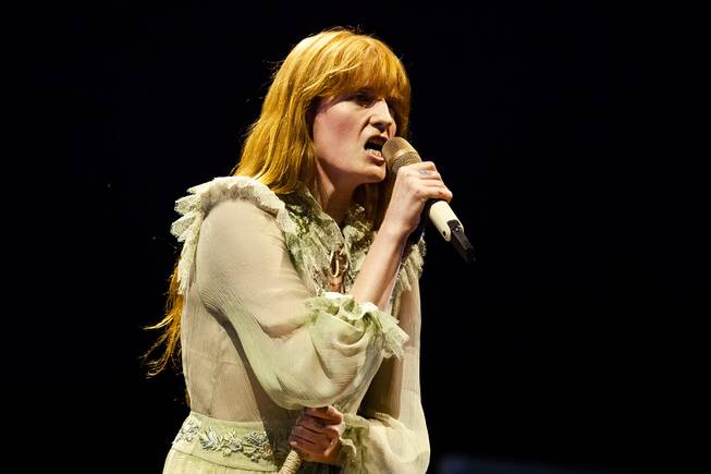 Florence + the Machine performs during the second day of the Life is Beautiful music festival in downtown Las Vegas, Saturday, Sept. 22, 2018.