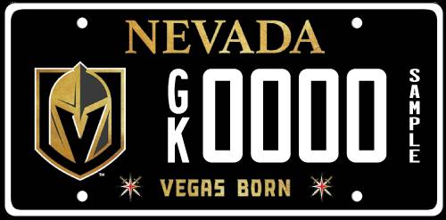 Vegas Golden Knights plate