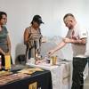 A product table at Budtender Fight Club, a monthly seminar that educates locals interested in working 
in the marijuana industry.