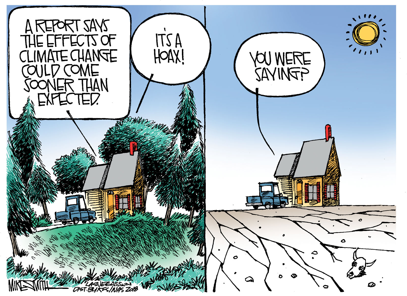 Mike Smith Cartoon : 101118 smith cartoon global warming -