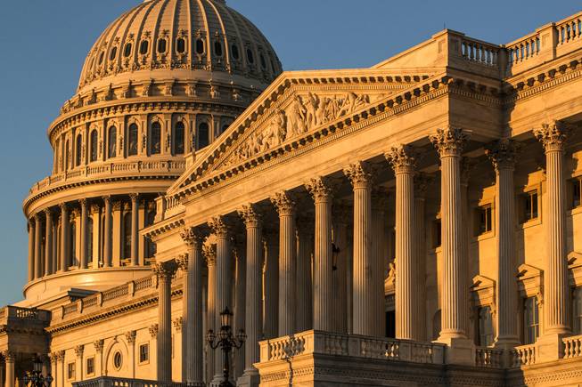 Capitol at sunrise in Washington