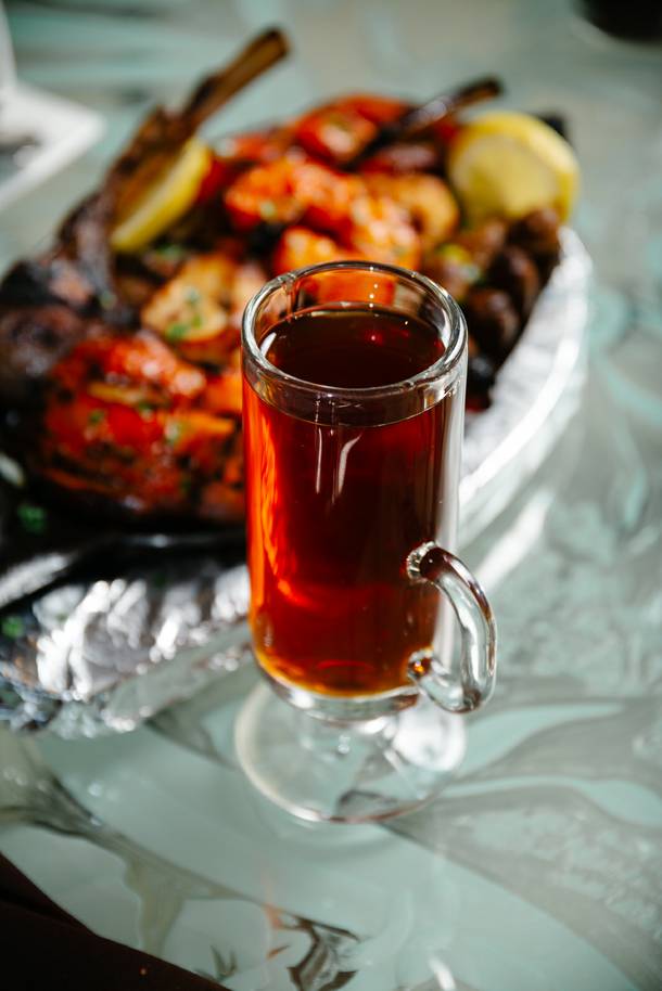 Shiraz restaurant serves Persian Hot Tea as seen here, Tuesday, Nov. 6, 2018.