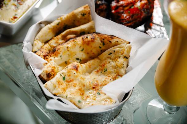 Shiraz restaurant serves Garlic Naan as seen here, Tuesday, Nov. 6, 2018.