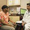 Audrey Marrow speaks with Dr. Rupesh Parikh during a treatment visit on Friday Sept. 28, 2018. 