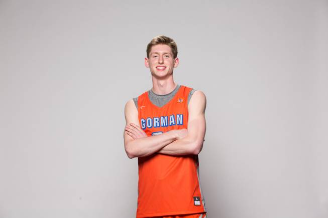 Noah Taitz of Bisop Gorman High School takes a portrait during the Las Vegas Sun's Media Day at Red Rock Resort and Casino on Oct. 30, 2018.