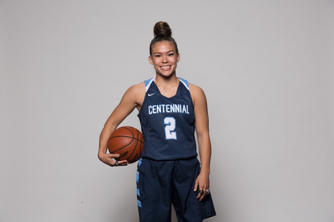 Melanie Isbell of Centennial High School takes a portrait during the Las Vegas Sun's Media Day at Red Rock Resort and Casino on Oct. 30, 2018.