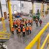 North Las Vegas City officials and media attend a tour of a new 855,000- square-foot Amazon customer fulfillment facility, in North Las Vegas Thursday, Dec. 6, 2018. This is Amazon's sixth fulfillment center in Nevada and will create over 1,000 full-time jobs when completed.