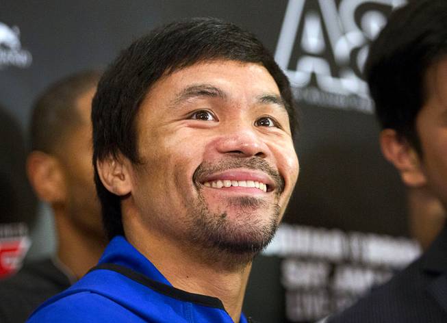 Manny Pacquiao and Adrien Broner Make Grand Arrivals