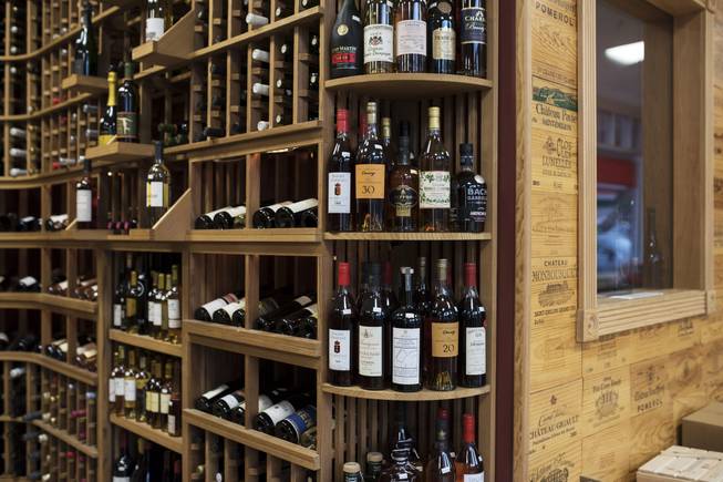 Wine are offered for sale at Grapes the Wine Company in White Plains, N.Y., Oct. 11, 2017. In Tennessee Wine and Spirits Retailers Association v. Blair, the Supreme Court will consider whether states can prohibit retail wine shops from shipping to consumers in another state.
