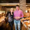 Rhonda and Jeff Wyatt pose for a photo inside their French bistro Marche Bacchus, Thursday, Jan. 24, 2019.