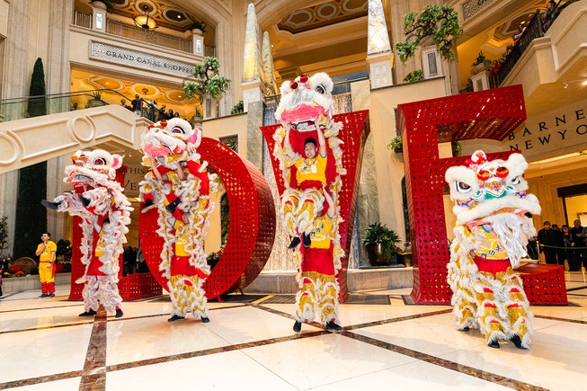 Guests are treated to a ceremonial lion dance throughout The ...