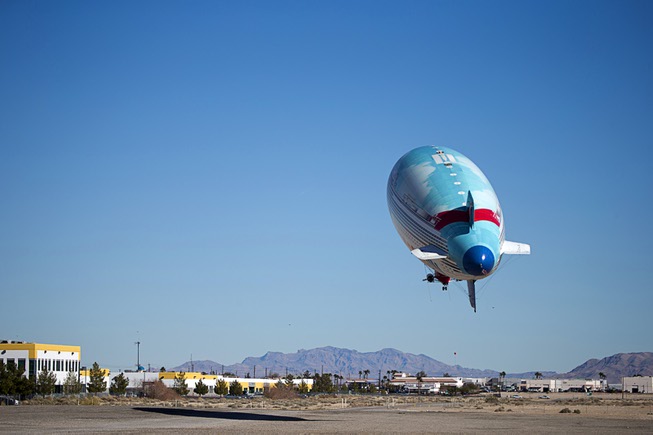 The Carnival AirShip takes off from the North Las Vegas ...