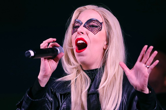 Tierney Allen performs as Lady Gaga during a Legends in ...