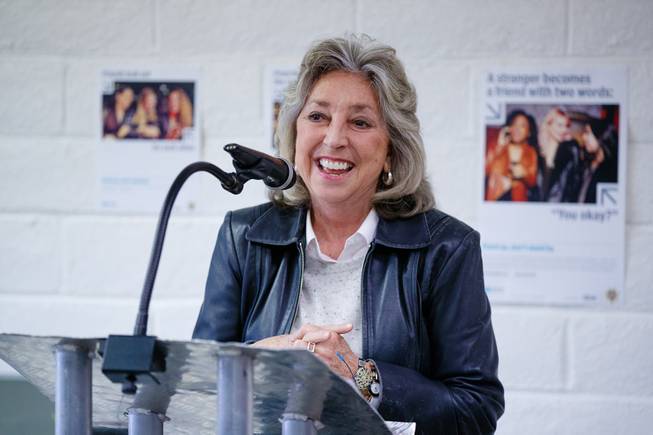 Rep. Dina Titus (D-NV 1st District) speaks during a ribbon cutting ceremony for the new Rape Crisis Center Tuesday, Feb. 19, 2019. WADE VANDERVORT