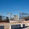 The under-construction Raiders stadium in Las Vegas is shown Thursday, Feb. 28, 2019. 