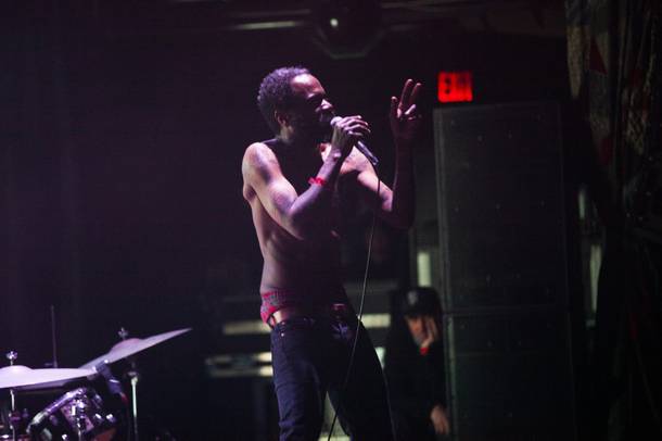 Death Grips performs at The House of Blues at Mandalay Bay Thursday, Feb. 28, 2019.