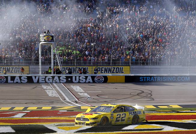 Photograph Joey Logano Wins The Pennzoil 400 Nascar Race