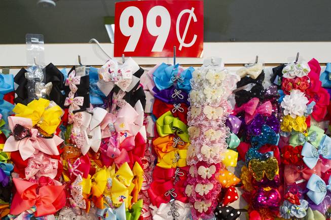 Bows are on display at the 99 & More store at Fantastic Indoor Swap Meet Sunday, Feb. 17, 2019.