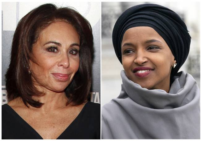 Jeanine Pirro and Ilhan Omar