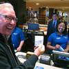 Former Philadelphia Eagles quarterback Ron Jaworski holds a ticket showing his $100 bet on the Philadelphia Phillies to win the 2019 World Series at the Tropicana casino in Atlantic City on March 8, 2019. Figures released March 13, 2019, show New Jersey gamblers have wagered almost $2 billion on sporting events since it started nine months ago. 